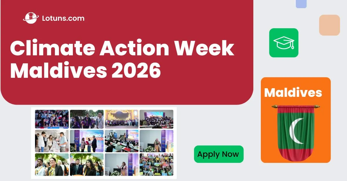 Climate Action Week Maldives 2026, Empowering Global Youth for a Sustainable Future (Fully Funded Event)